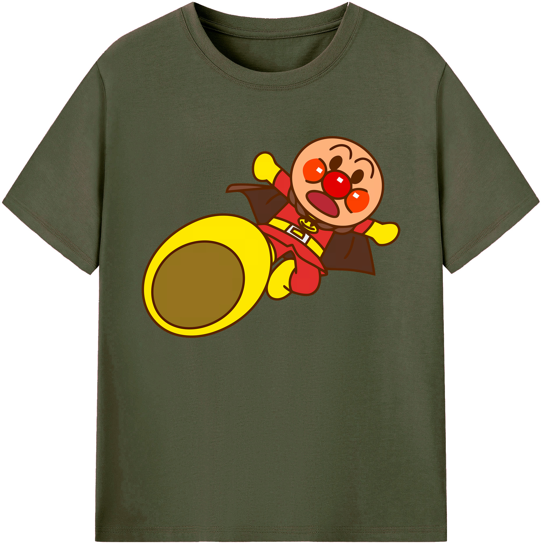 （画像用） アンパンマン Anpanman 綿100％ メンズ半袖Tシャツ｜肌触りやわらか＆通気性